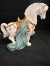 Large Ceramic Horse, 11" High X 12" Wide
