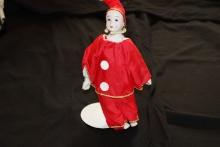 Collectable Clown, on Pedestal, 9" High
