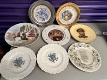 Lot of (8) Collectable Plates