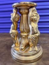 (3) Cherebs Holding Up A Dish, 10" High X 8" Wide