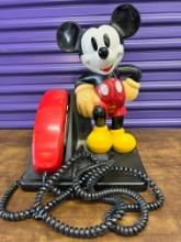 Collectable Mickey Mouse Princess Telephone, (functional) with Extra long Cord, 15" X 11"