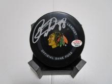 Patrick Kane of the Chicago Blackhawks signed autographed logo hockey puck PAAS COA 275