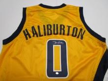 Tyrese Haliburton of the Indiana Pacers signed autographed basketball jersey PAAS COA 098
