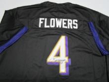 Zay Flowers of the Baltimore Ravens signed autographed football jersey PAAS COA 919