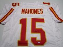 Patrick Mahomes II of the KC Chiefs signed autographed football jersey TAA COA 992