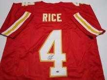 Rashee Rice of the KC Chiefs signed autographed football jersey Legends COA 444