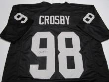 Maxx Crosby of the Las Vegas Raiders signed autographed football jersey PAAS COA 060