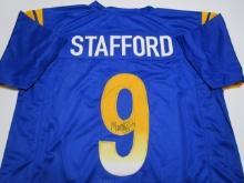 Matthew Stafford of the LA Rams signed autographed football jersey PAAS COA 288