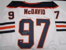Connor McDavid of the Edmonton Oilers signed autographed hockey jersey PAAS COA 872