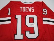 Jonathan Toews of the Chicago Blackhawks signed autographed hockey jersey PAAS COA 668