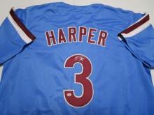 Bryce Harper of the Philadelphia Phillies signed autographed baseball jersey PAAS COA 796