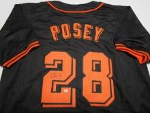 Buster Posey of the San Francisco Giants signed autographed baseball jersey PAAS COA 047
