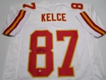 Travis Kelce of the KC Chiefs signed autographed football jersey PAAS COA 806