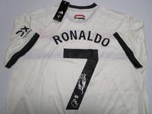 Cristiano Ronaldo of Manchester United signed autographed soccer jersey PAAS COA 730