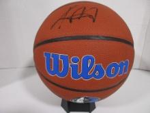 Kyrie Irving of the Dallas Mavericks signed auto full size basketball PAAS COA 717