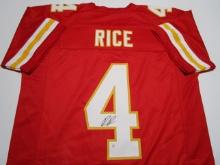 Rashee Rice of the KC Chiefs signed autographed football jersey PAAS COA 721