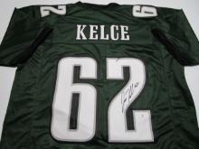 Travis Kelce of the Philadelphia Eagles signed autographed football jersey PAAS COA 573