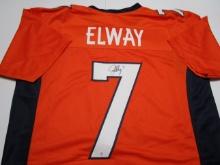 John Elway of the Denver Broncos signed autographed football jersey PAAS COA 543