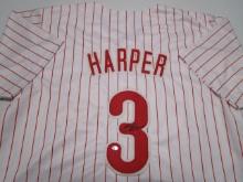Bryce Harper of the Philadelphia Phillies signed autographed baseball jersey PAAS COA 292