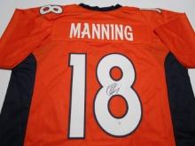 Peyton Manning of the Denver Broncos signed autographed football jersey PAAS COA 927