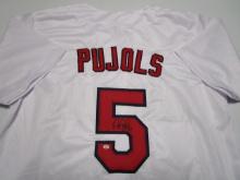 Albert Pujols of the St Louis Cardinals signed autographed baseball jersey PAAS COA 302