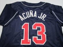 Ronald Acuna Jr of the Atlanta Braves signed autographed baseball jersey PAAS COA 433