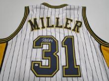 Reggie Miller of the Indiana Pacers signed autographed basketball jersey PAAS COA 955
