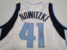 Dirk Nowitzki of the Dallas Mavericks signed autographed basketball jersey PAAS COA 965