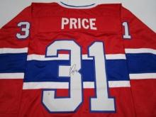 Carey Price of the Montreal Canadiens signed autographed hockey jersey PAAS COA 996