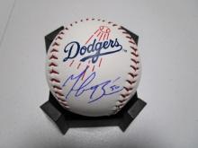 Mookie Betts of the LA Dodgers signed autographed logo baseball PAAS COA 188