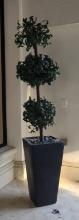 90 in Artificial Topiary Plant with 31 in Ceramic Pots