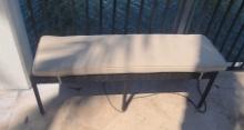 54 in Outdoor bench with cushion