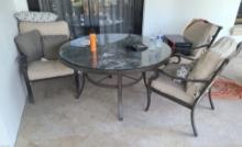 Outdoor Round Table and 3 chairs