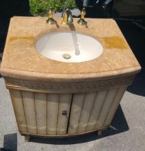 Marble Vanity with Sink and faucet
