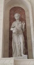 Lady holding Jug of wine- Statue in Masonery Finish