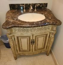 Victorian Style Vanity with marbletop