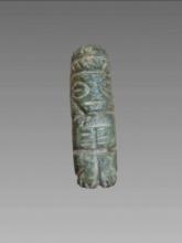 Pre-Columbian Jade Mixtec Penate Pendant