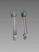 Pre-Columbian Mayan Jade and Crystal Quartz Assemblage