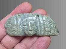 Pre-Columbian Jadeite Pectoral Pendant with Mayan Lords