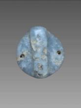 Pre-Columbian Blue Jadeite Jade Pendant