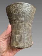 Pre-Columbian Incised Line Kero Cup