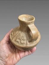 Pre-Columbian Ceramic Vessel with Animal Relief