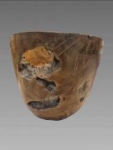 Natural Hardwood Carved Bowl