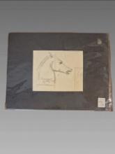 Paul Riba Graphite on Paper Horsehead