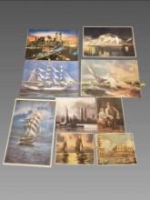 Vintage Art Poster Collection 9 Prints