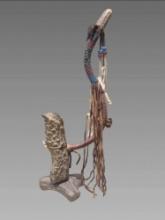 Vintage Native American Standing Peace Pipe