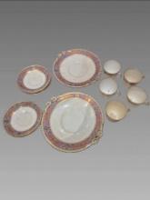 Mid-Century Porcelain Cup and Saucer Set, Marked 1656