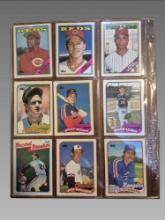 Collection of 24 Vintage 1988 and 1989 Topps Baseball Cards