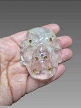Pre-Columbian Style Olmec Crystal Quartz Maskett