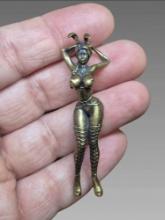 Vintage Nude Brassed Art Figurine